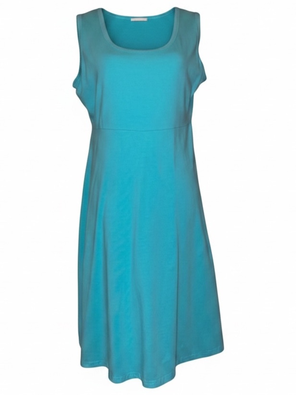 SUMMER DRESS Casual Fit n Flare Aqua Teal Midi Style Size XL
